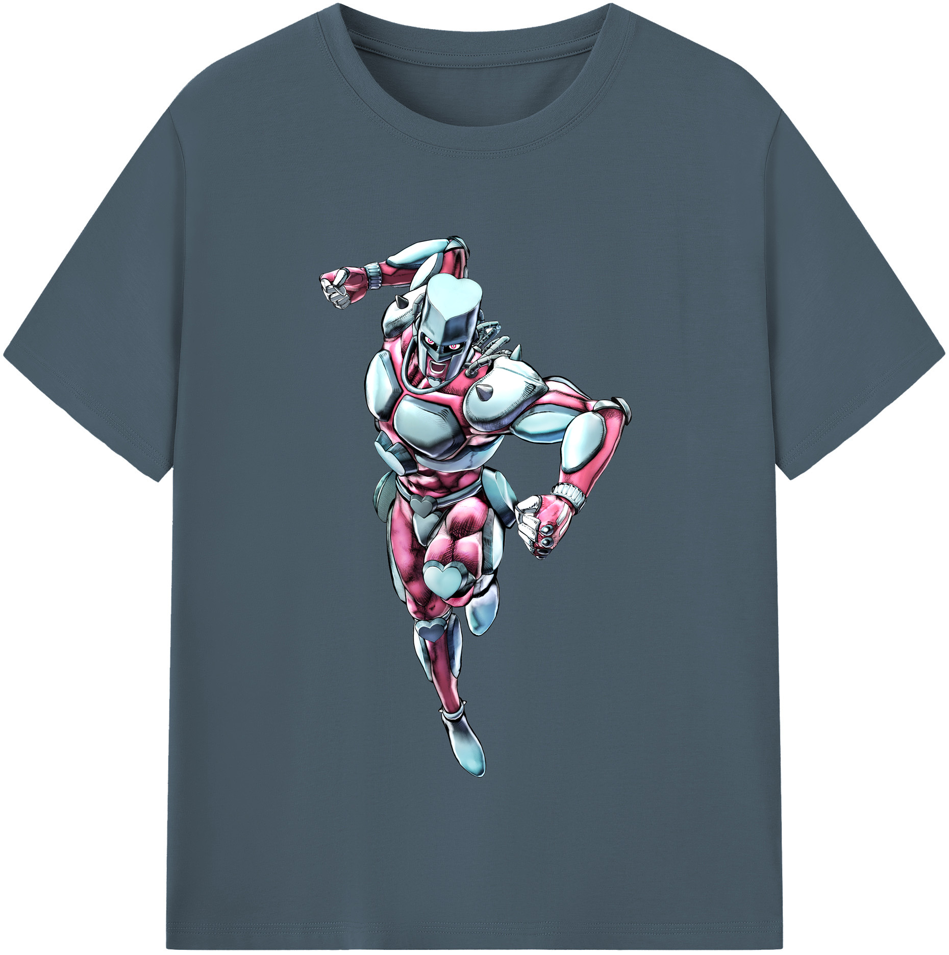 （画像用） ジョジョの奇妙な冒険 ひがしかた じょうすけ JoJo's Bizarre Adventure Higashikata Josuke 綿100％半袖Tシャツ（フロントプリント）